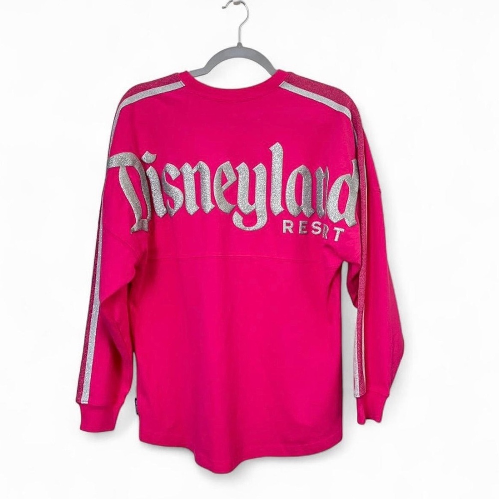 Disney Parks Disneyland Resort Pink Silver Glitter Spirit Jersey Women’s Small